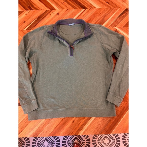 J. McLaughlin Tops - J. McLaughlin quarter‎ zip pullover green size Large
